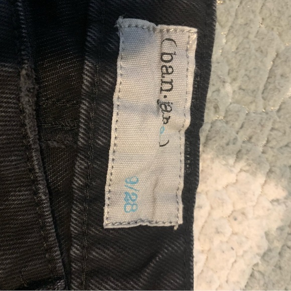 NWT Ban.Jara Distressed Straight Leg Black jeans Size 9 - Picture 8 of 11